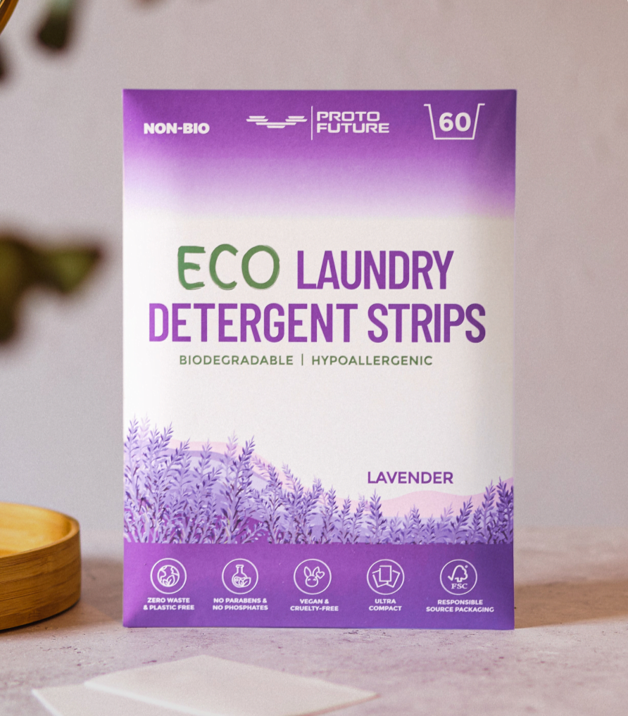 Öko-Waschmittelstreifen Lavendel
